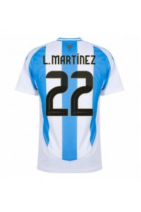 Argentiina Lautaro Martinez #22 Jalkapallovaatteet Kotipaita Copa America 2024 Lyhythihainen